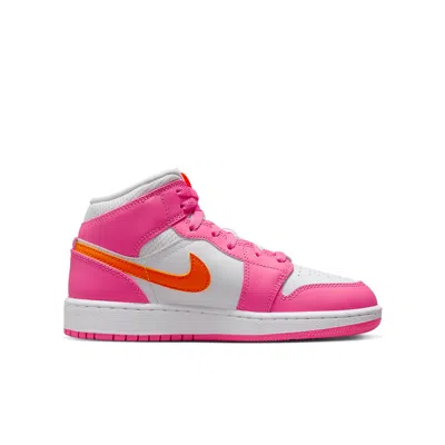 Air Jordan (gs)  1 Mid 'pinksicle Orange'