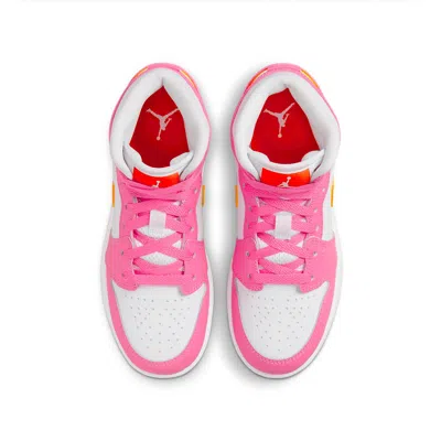 Air Jordan (gs)  1 Mid 'pinksicle Orange'