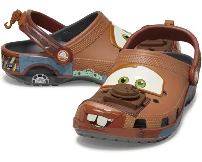 Crocs X Pixar Cars Mater Classic Clog Shoes In Multi