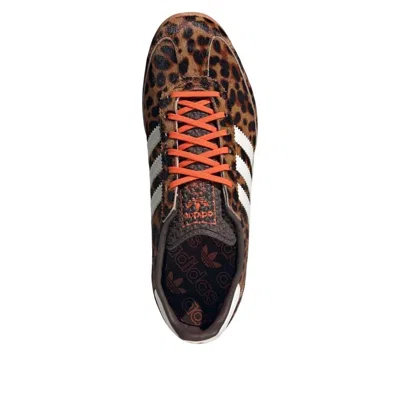 Adidas Originals Womens Adidas Sl 72 Leopard-print Suede And Mesh Low-top Trainers In Black