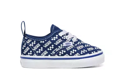 Vans (td)  Authentic Elastic Laces 'logo Repeat - True Blue'