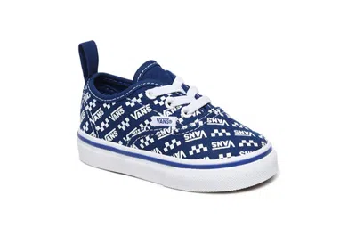 Vans (td)  Authentic Elastic Laces 'logo Repeat - True Blue'
