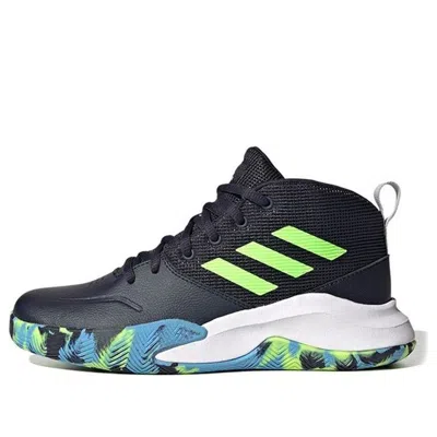 Adidas Originals (ps) Adidas Own The Game J Wide 'legend Ink Signal Green' In Multi