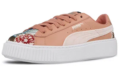 Puma (wmns)  Platform Hyper Embroidered Lace Up In Pink