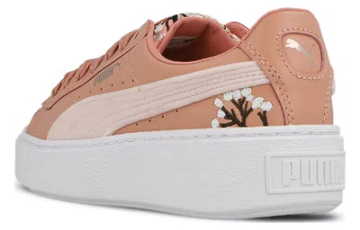 Puma (wmns)  Platform Hyper Embroidered Lace Up In Pink