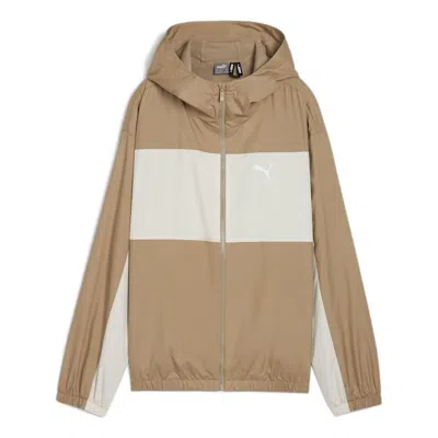 Puma (wmns)  Mesh Lined Windbreaker Jacket 'oak Branch' In Nude