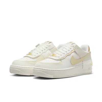 Nike White & Beige Air Force 1 Shadow Sneakers In White