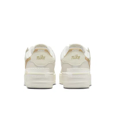 Nike White & Beige Air Force 1 Shadow Sneakers In White