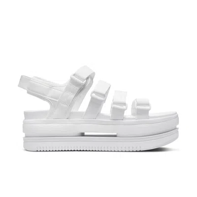Nike Icon Classic Platform Sandal In White