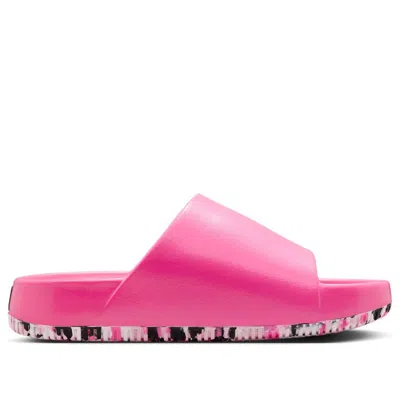 Nike Leopard-print Slides In Purple