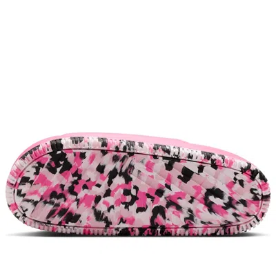 Nike Leopard-print Slides In Purple