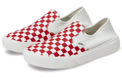 Vans Comfycush Slip-on 'white Red' In Multi