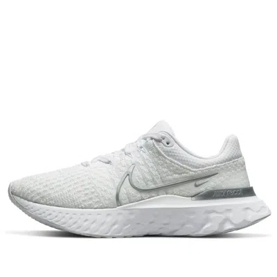 Nike (wmns)  React Infinity Run Flyknit 3 'white Metallic Silver'