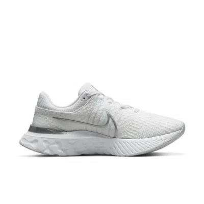 Nike (wmns)  React Infinity Run Flyknit 3 'white Metallic Silver'