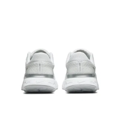 Nike (wmns)  React Infinity Run Flyknit 3 'white Metallic Silver'