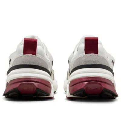 Nike V2k Run Glitter Sneakers In White And Red In White