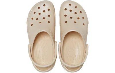 Crocs Classic Platform Shimmer Clog In Neutral