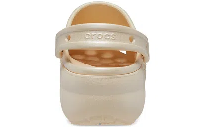 Crocs Classic Platform Shimmer Clog In Neutral