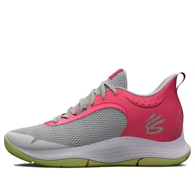 Under Armour Curry 3z6 'grey Mist Pink Shock' In Red