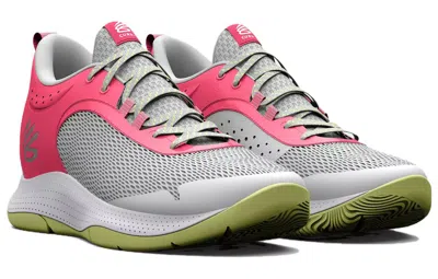 Under Armour Curry 3z6 'grey Mist Pink Shock' In Red