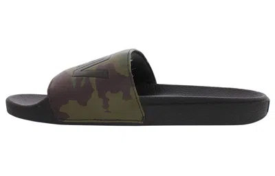 Vans Slide-on Minimalistic Casual Camouflage Slippers In Multi