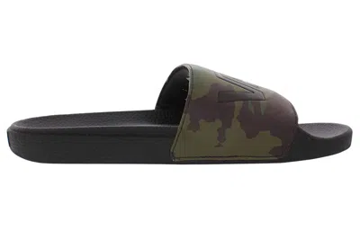 Vans Slide-on Minimalistic Casual Camouflage Slippers In Multi