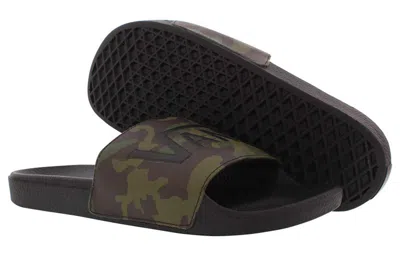 Vans Slide-on Minimalistic Casual Camouflage Slippers In Multi