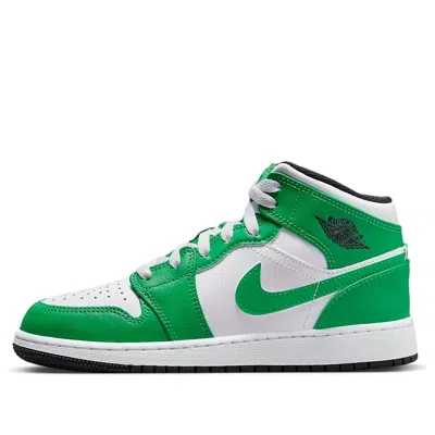 Air Jordan (gs)  1 Mid  'lucky Green'