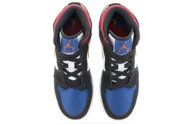 Air Jordan (gs)  1 Mid Se 'rivals' In Black
