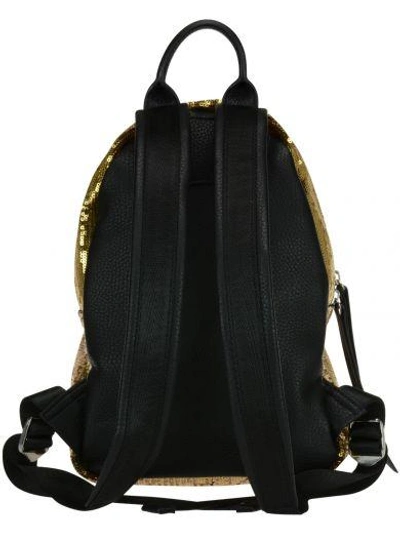 Shop Chiara Ferragni Flirting Backpack In Gold