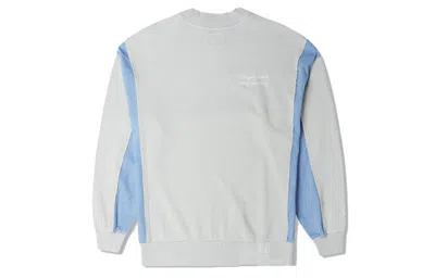 Converse (wmns)  Denim Patchwork Crew Sweatshirt 'blue' In Gray