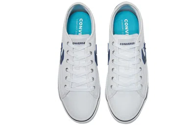 Converse Star Replay Leather 'white Navy' In Multi
