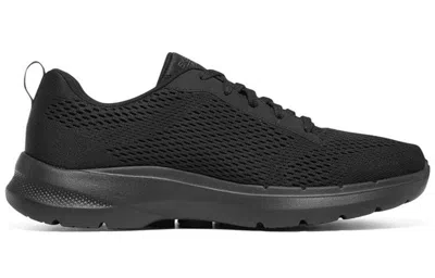 Skechers Go Walk 6 Avalo Lace Up 'pure Black'
