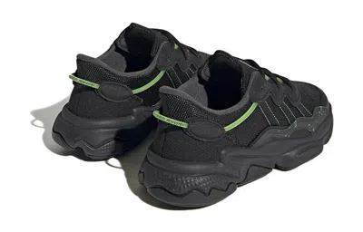 Adidas Originals (gs) Adidas Ozweego Big Kid 'luminescent' In Black