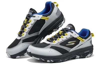 Skechers Go Run Trail Altitude 'grey Yellow' In Multi
