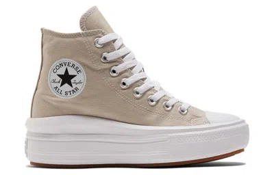 Converse (wmns)  Chuck Taylor All Star Move Platform High 'beach Stone' In Nude