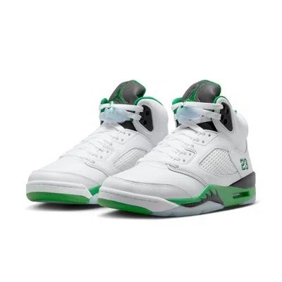 Air Jordan (wmns)  5 Retro 'lucky Green' In White