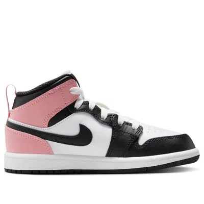 Air Jordan (gs)  1 Mid 'white Rust Pink'