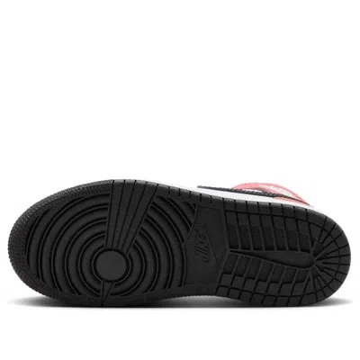 Air Jordan (gs)  1 Mid 'white Rust Pink'