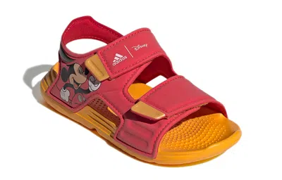 Adidas Originals (gs) Adidas Altaswim X Disney Mickey Mouse In Red