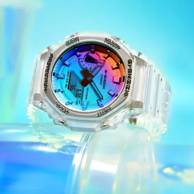 Casio G-shock Analog-digital 'white' In Metallic