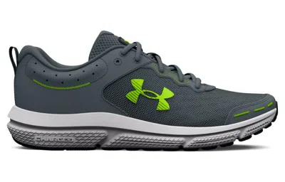 Under Armour Charged Assert 10 'gravel Lime Surge' In Black