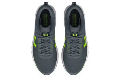 Under Armour Charged Assert 10 'gravel Lime Surge' In Black