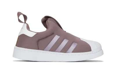 Adidas Originals (ps)  Superstar 360 'purple White' In Brown