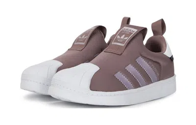 Adidas Originals (ps)  Superstar 360 'purple White' In Brown