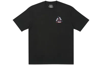 Palace Basically A Tri-freg Black Alphabet Printing Round Neck Short Sleeve Unisex