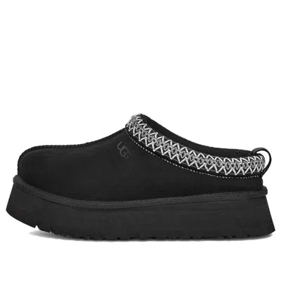 Ugg 40mm Tazz Shearling Platform Loafers In Black