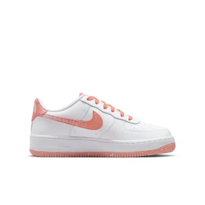 Nike (gs)  Air Force 1 Lv8 'white Light Madder Root Speckled'