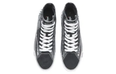 Li-ning Weiwu Canvas Hi Shoes 'black White'