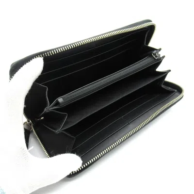 Pre-owned Gucci Black Leather Long Wallet (bi-fold) ()